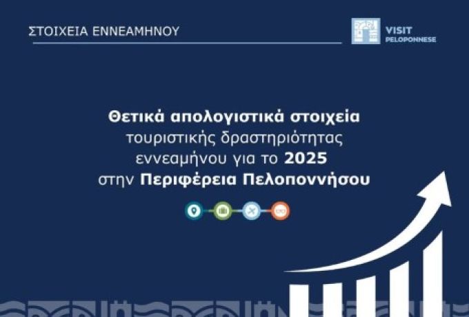 VisitPeloponnese | Ισχυρή απόδοση στους βασικούς τουριστικούς δείκτες για την Πελοπόννησο στο 80% της σεζόν